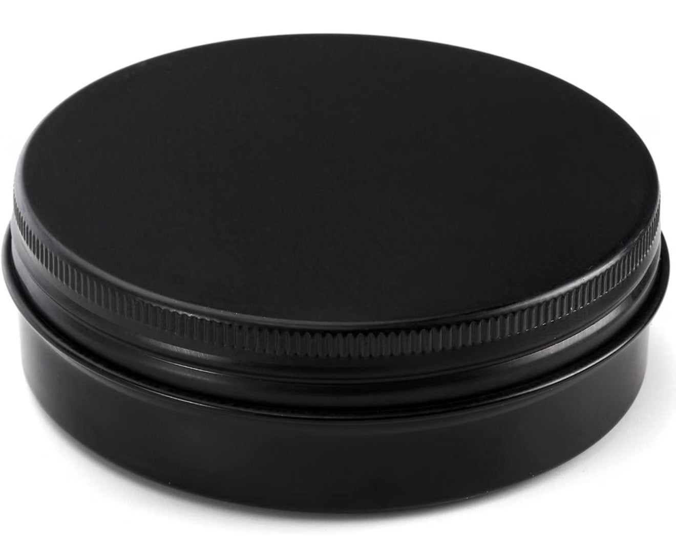 Black Round Tin with Lid