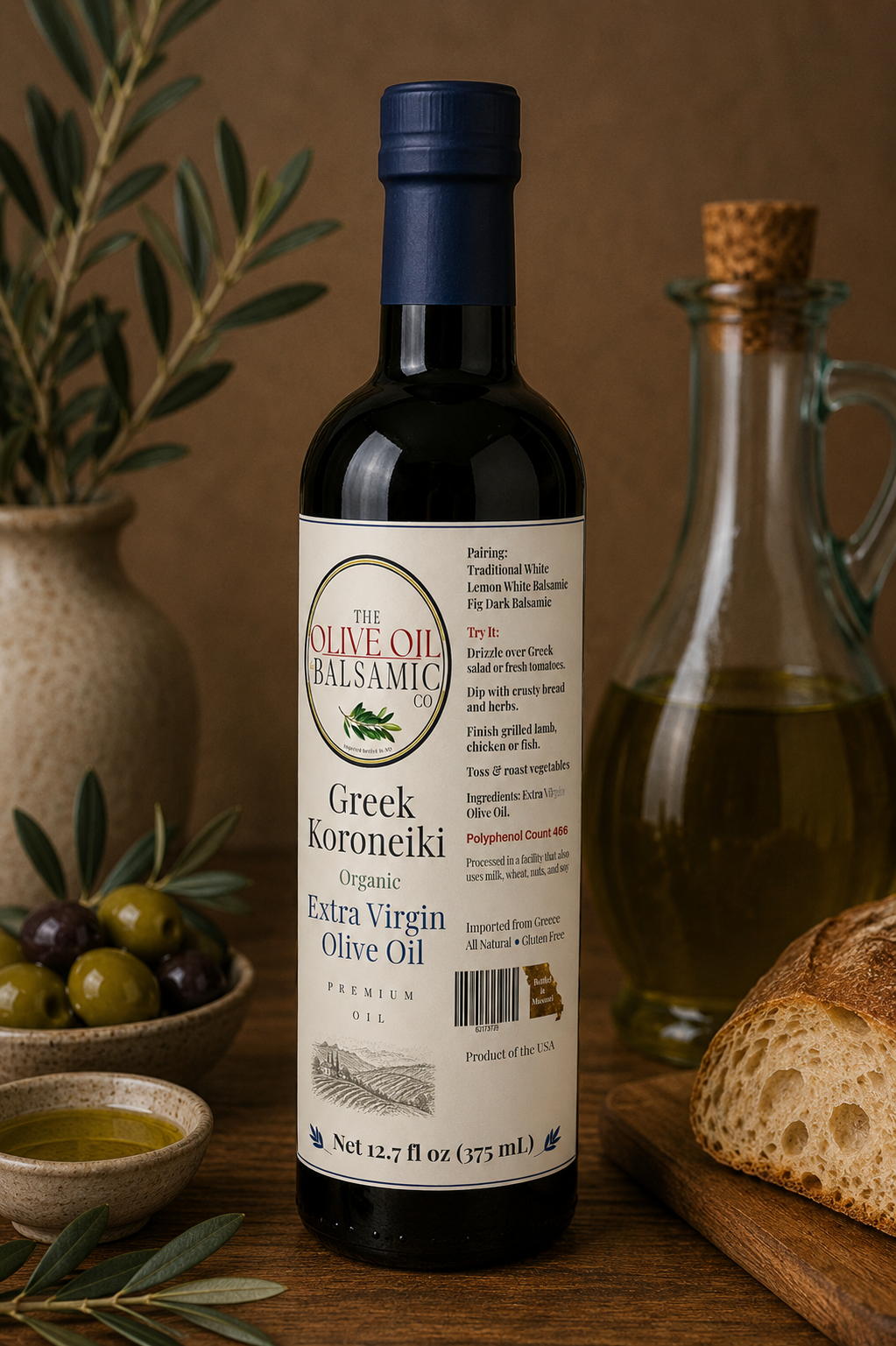 Greek Koroneiki Extra Virgin Olive Oil 500 ml/16.9 oz