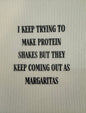 Swedish Dishcloth Protein Shakes Margaritas