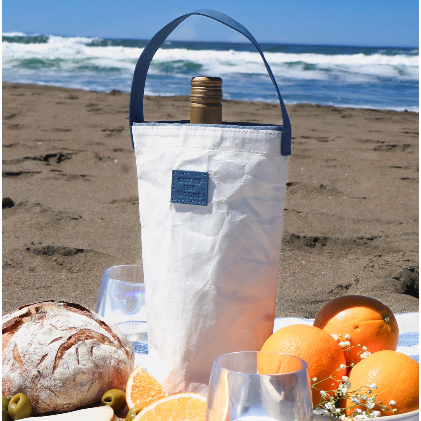 White Reusable Olive Oil & Balsamic Gift Bag