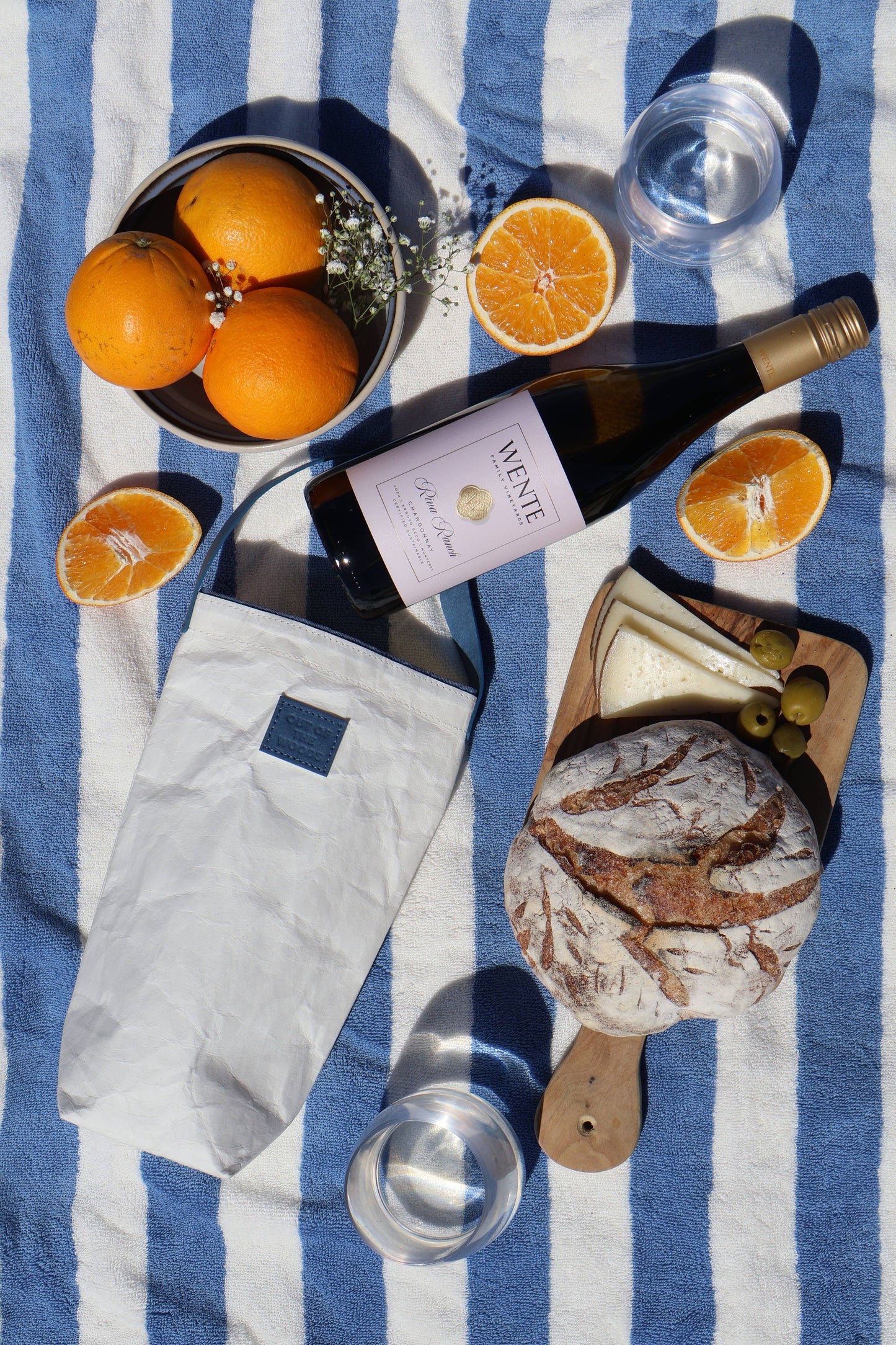 White Reusable Olive Oil & Balsamic Gift Bag