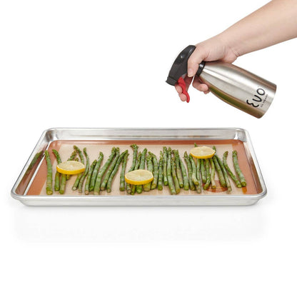 Red Evoo Stainless Steel Sprayer 16oz