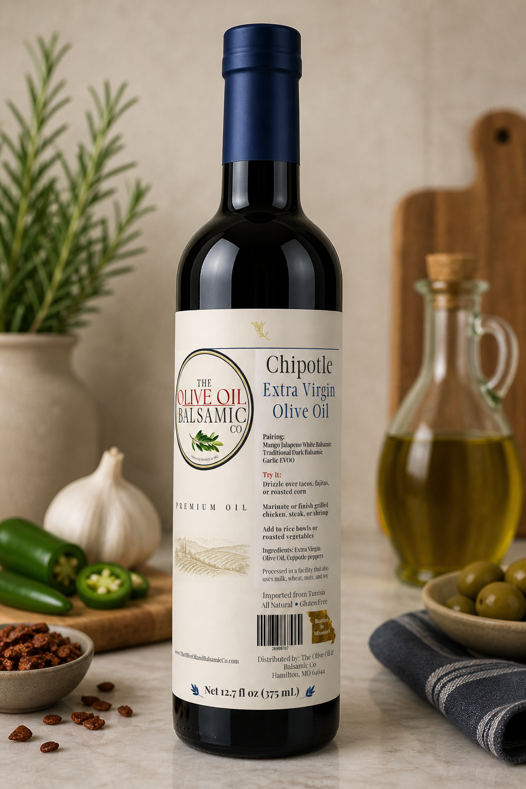 Chipotle Extra Virgin Olive Oil 375 ml/12.68 oz