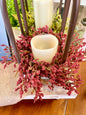 WHOLESALE Candle Ring Rust Astilbe 9 Inch