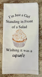 I'm Just A Girl Tea Towel