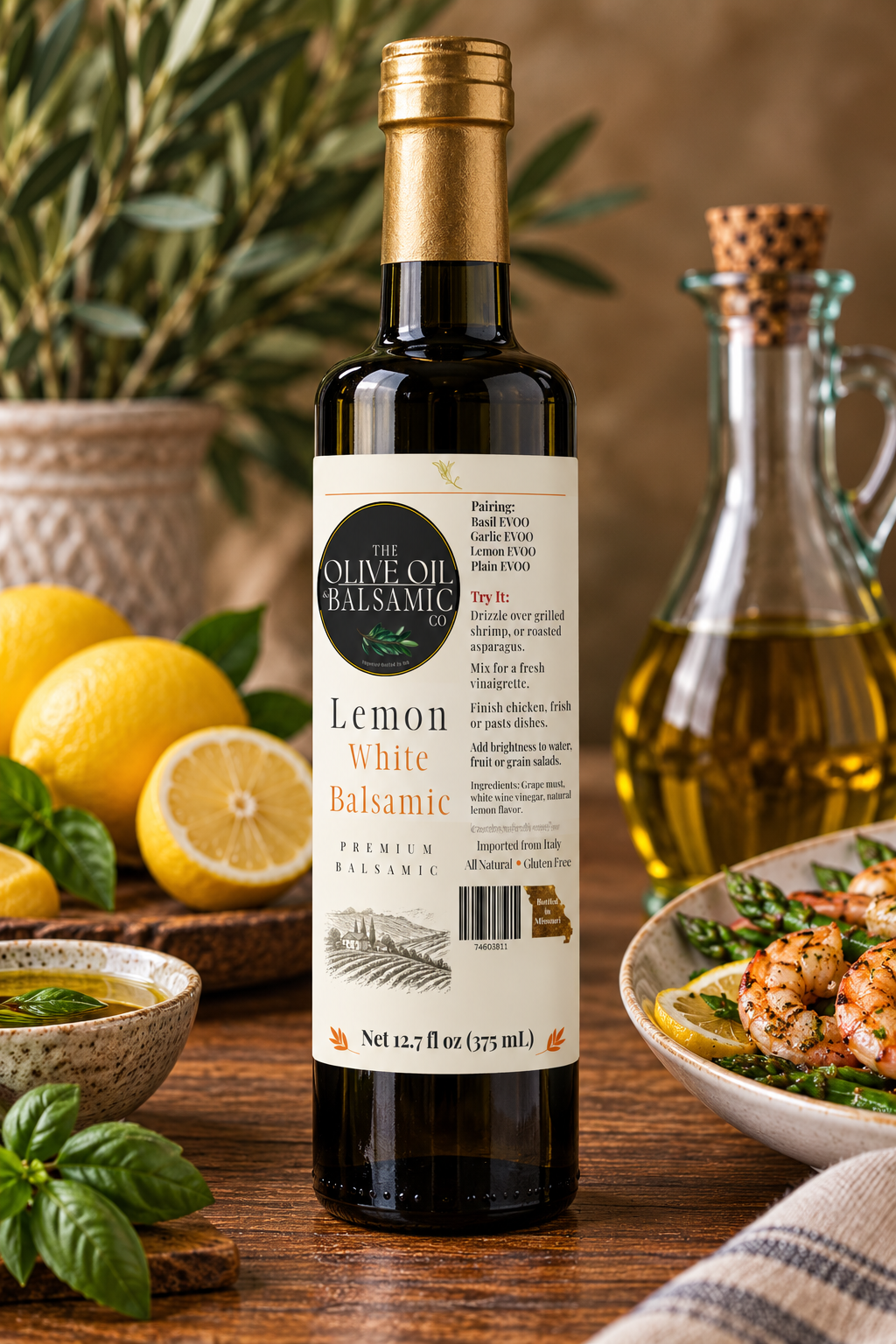 Lemon White Balsamic 375 ml/12.68 oz