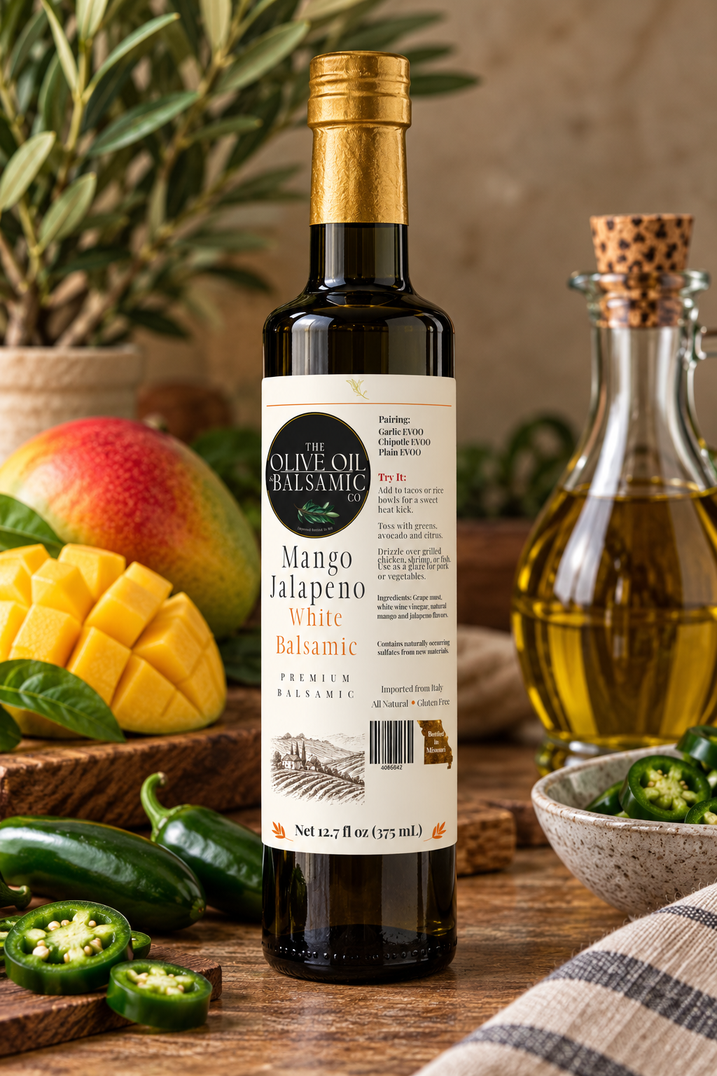 Mango Jalapeño White Balsamic 375 ml/12.68 oz