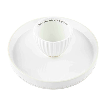 Mud Pie Reversible Pedestal Chip & Dip