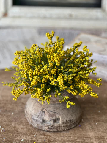 WHOLESALE Yellow Berries Half Sphere - 11 Inch