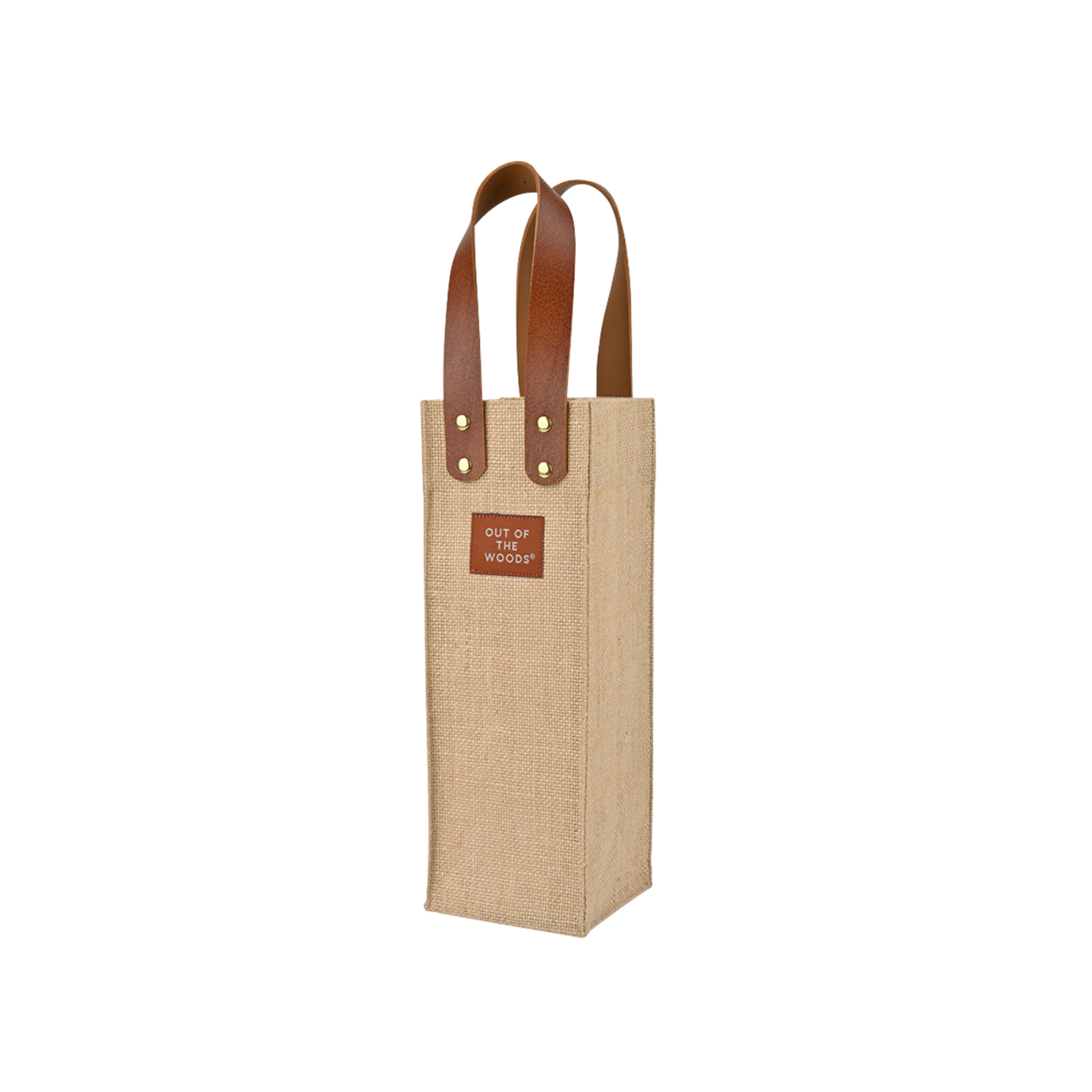 Jute & Faux Leather Gift Bag