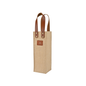 Jute & Faux Leather Gift Bag