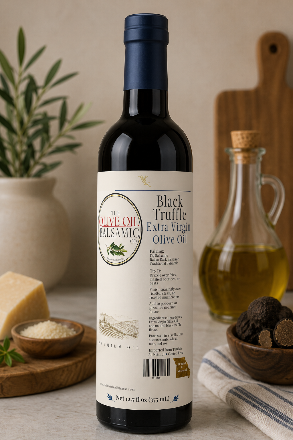 Black Truffle Extra Virgin Olive Oil 375 ml/12.68 oz