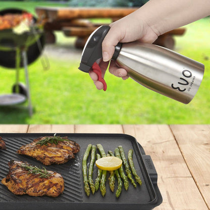 Red Evoo Stainless Steel Sprayer 16oz